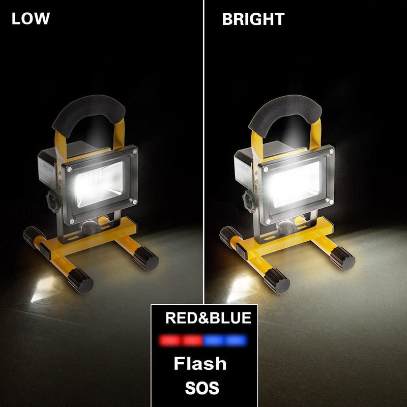 Rechargeable Portable LED Work Light with Stand,24LEDs,30W, Waterproof