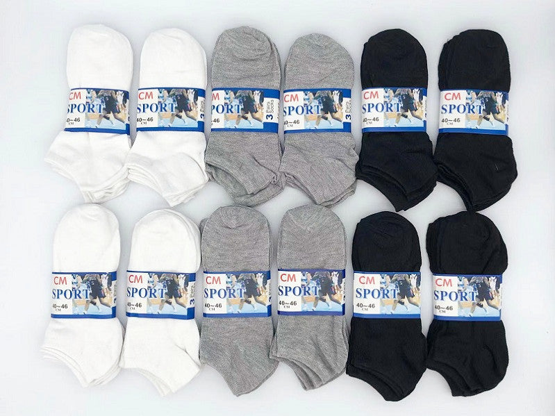 (36 Pairs) MIX colour Thin Ankle Socks  M7-11/ W9-13