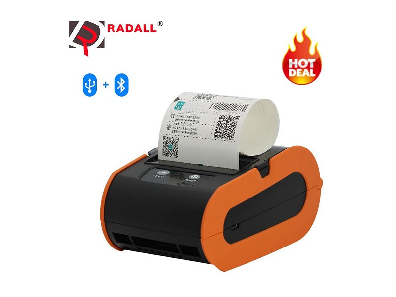 USB 80mm Thermal Sticker Tracking Label Printer Paper Barcode Printing Machine