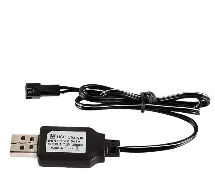 7.2V USB Charging Cable for Car or Boat Black