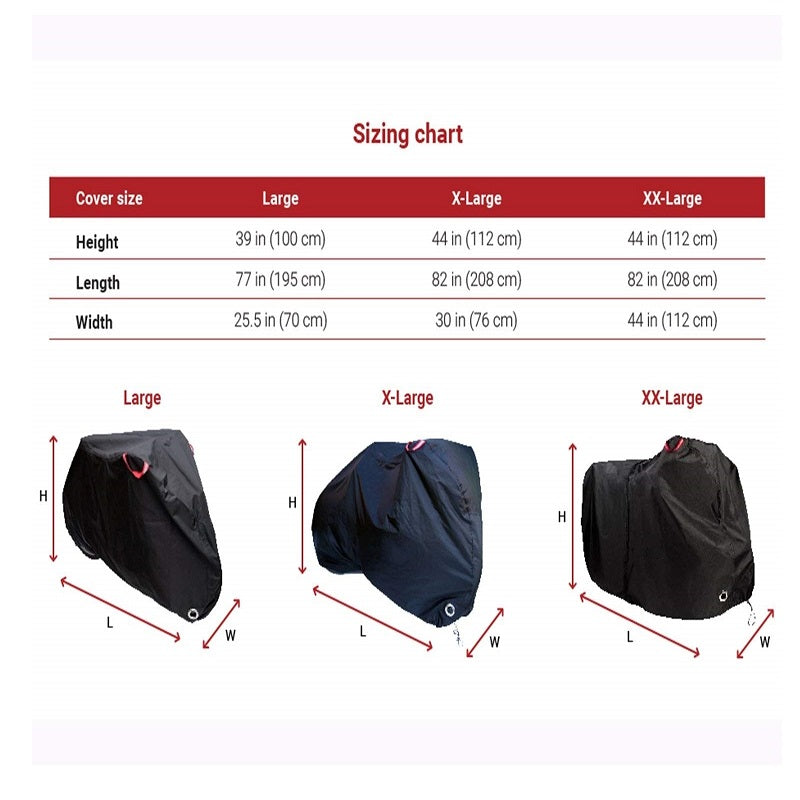 Waterproof Cycle Cover For Bicycle Bike Rain Dust Resistant Garage Storage