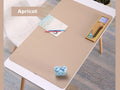 Apricot- 90*45cm PU Leather Desk Mat Computer Laptop Keyboard Mouse Pad Office