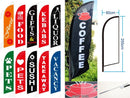 'TAKEAWAY' 3.4m Ground Drill/SET Commercial Feather Banner Flag