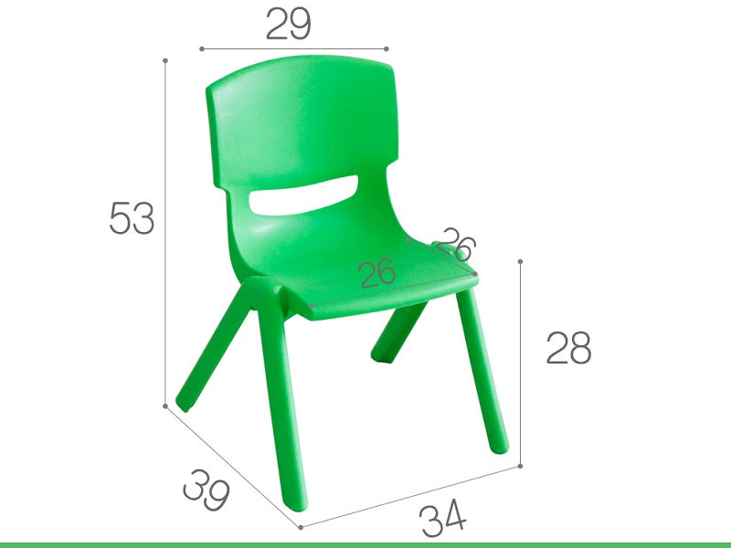 Durable Plastic Children's Chairs - YELLOW