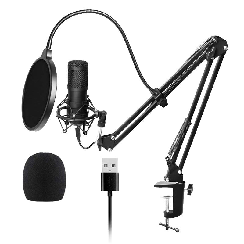 Professional PC Podcast Streaming Cardioid Condenser Microphone Kit with Boom Ar