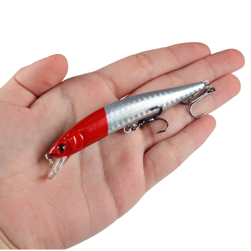 10 Pack Fishing Lures Hard Baits, 3D Eyes Minnow Fishing Lures 9.5cm 8.5g