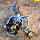 DR7000 Metal Spinning Fishing Reel Left/Right Retrieve 5.2:1 12 Ball Bearings