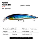 6 Pack Fishing Lures Hard Baits, 3D Eyes Minnow Fishing Lures 16cm 42g