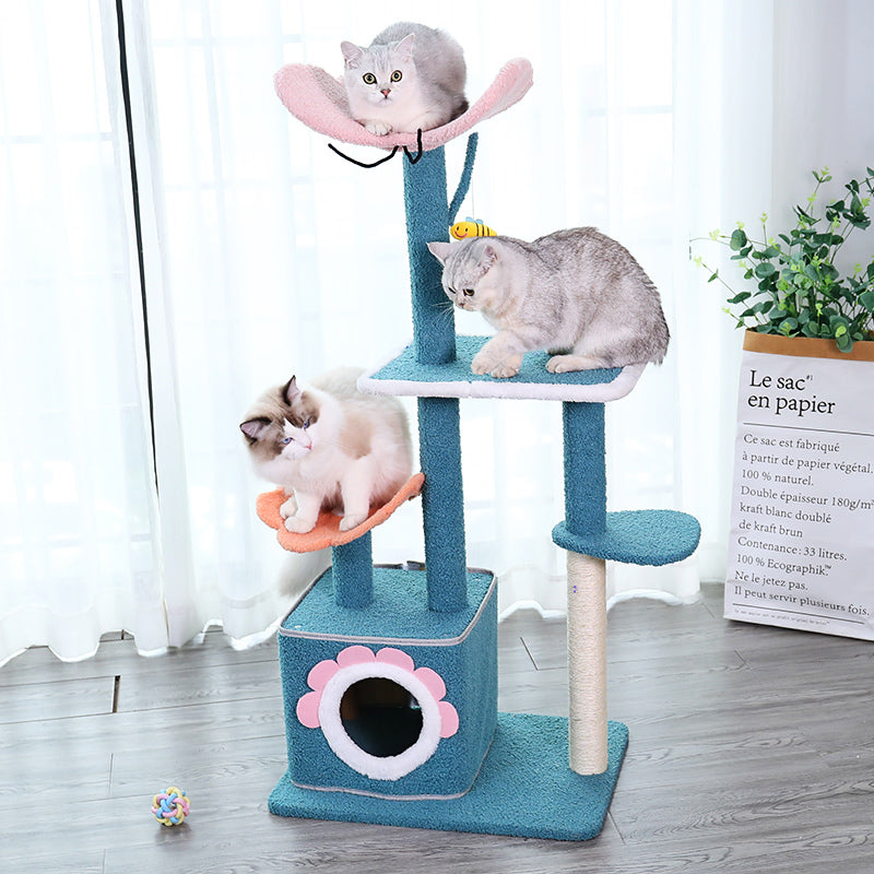 Cat Tree House Scratching Post Condo