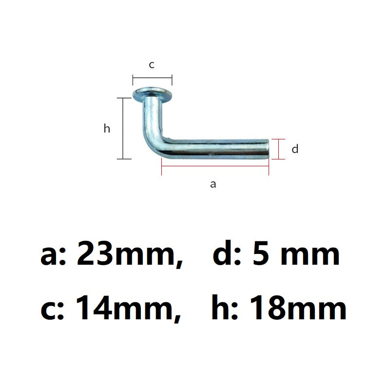 M8 Safety Pins Clip Drop Pin L shape - 20 Pack