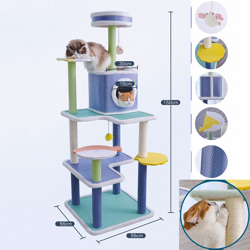 Cat Tree Summer Cooling Surface Scratching Post House