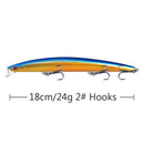 10pcs/p Large Fishing Lures 18cm Hard Bait Lures with Treble Hook Lifelike