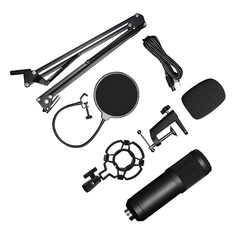 Professional PC Podcast Streaming Cardioid Condenser Microphone Kit with Boom Ar