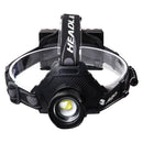 Headlamps XHP70 Super Bright Waterproof 3 x 18650 Batteris Adjustable Focus