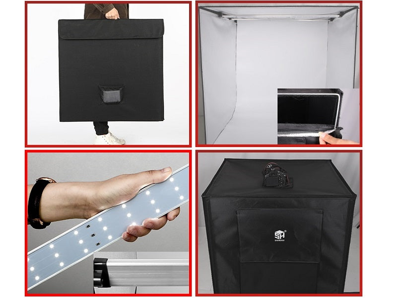80cm PVC Foldable Photography STUDIO LED Light Tent Large