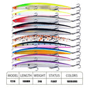 10pcs/p Large Fishing Lures 18cm Hard Bait Lures with Treble Hook Lifelike