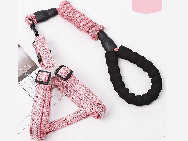 Dog Harness and leash Set Pet Harness Puppy Traction Rope