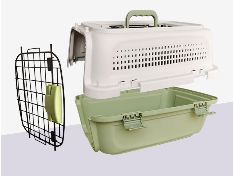 50CM SKYLIGHT GREY  - Dog/Cat Airline Travel Cage/Carrier