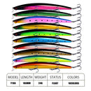 10pcs/p Large Fishing Lures 18cm Hard Bait Lures with Treble Hook Lifelike