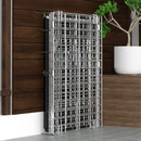 Chicken Coop 120CM Durable Collapsible Metal Cage Egg Tray with Wheels &amp; Cover