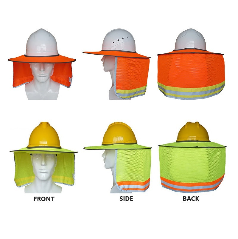 Hi Vis Hard Hat Helmet Brim Sun shield