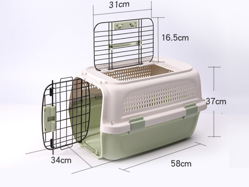 58CM SKYLIGHT GREEN - Dog/Cat Airline Travel Cage/Carrier