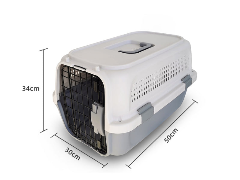 50CM GREY  - Dog/Cat Airline Travel Cage/Carrier
