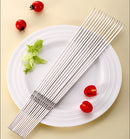 304 Stainless Steel BBQ Skewers (20PCS/PACK) L 35cm W 3.5mm Thick 2mm