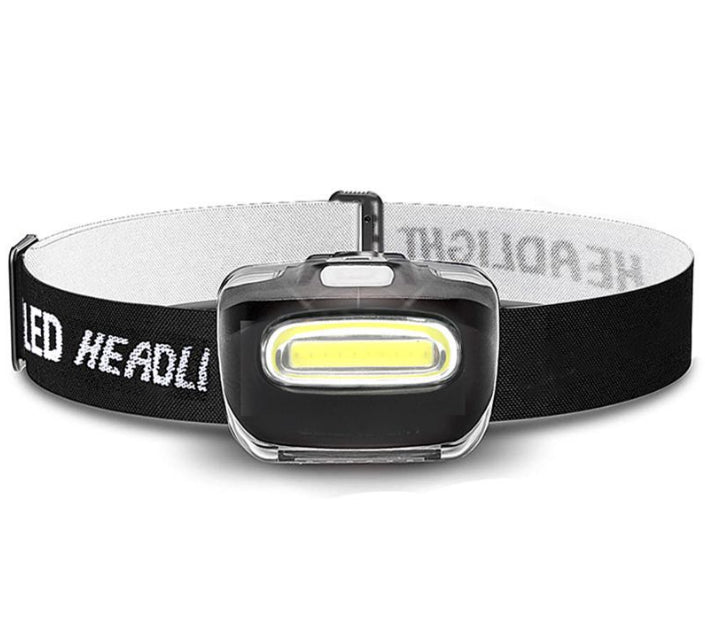 COB LED Headlamp Headlight Flashlight Head 5W 33g 35lumen 3*AAA Batteries