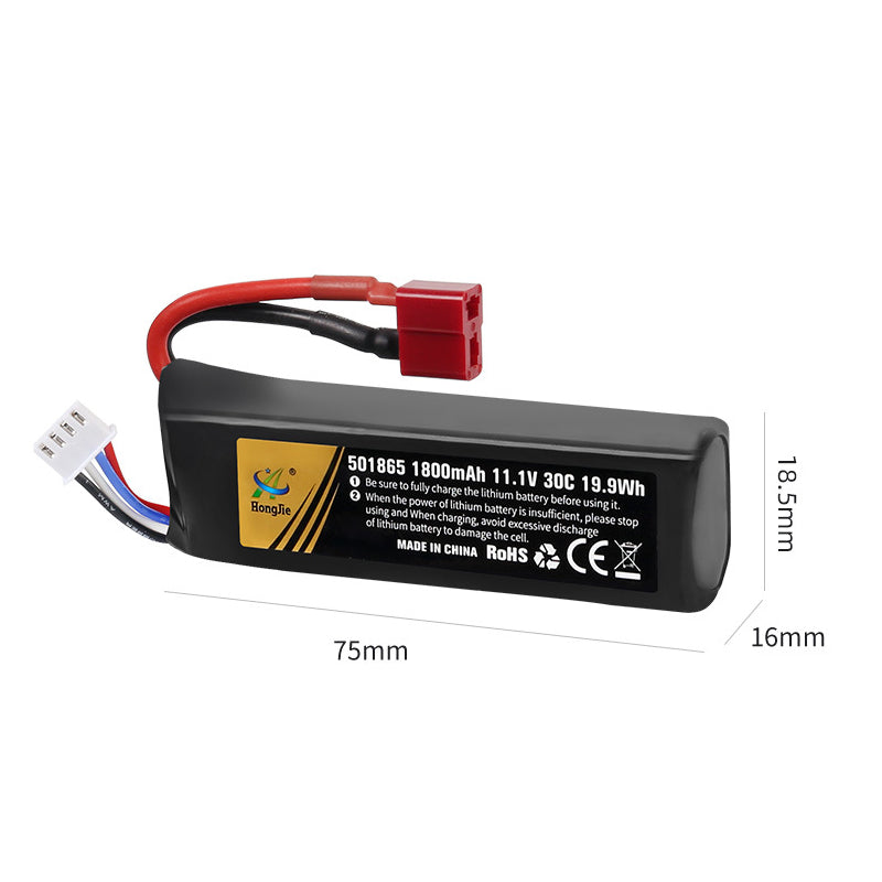 11.1V 1800mAh Li-Po Rechargeable Battery for RC Car