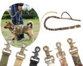 Tactical Dog Leash Heavy Duty 97-120cm Shock Absorbing Bungee with 2 Handle BK