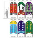 VAPE - Pre-print Double Sided Feather Banner Flag Business Commersial 3M
