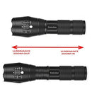 LED Torch Rechargeable High Lumens Flashlight with 18650 Battery