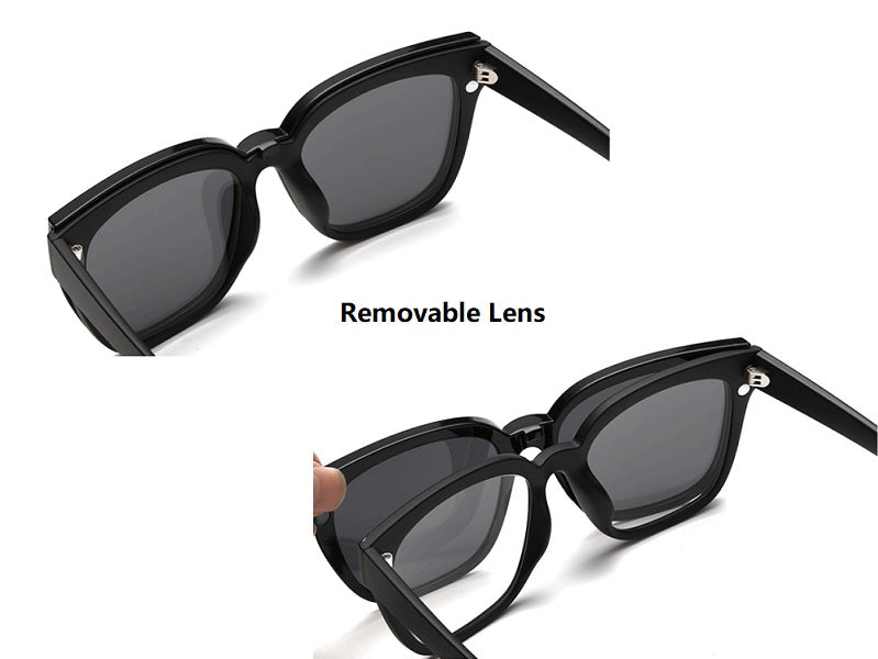 Removable Lens Sunglasses To Clear Lens