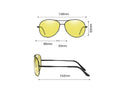 HD Polarized Lens Sunglasses Anti-Blue Ray Hydrophobic with Case