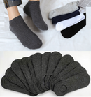 No Show Invisible Liner Socks Low Cut Silicone  - Grey (12 pairs)