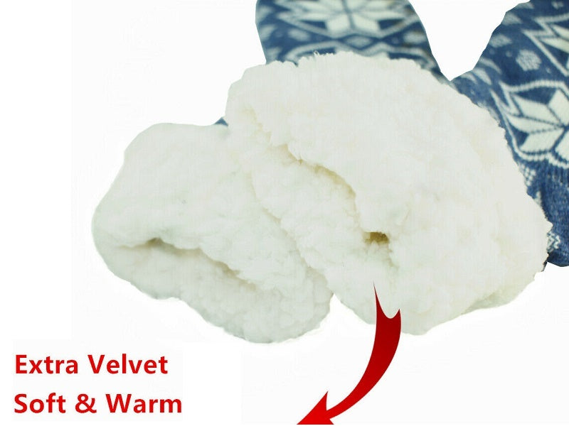 (3 Pairs) THERMAL FLEECE- LINED FUZZY COSY SOCKS