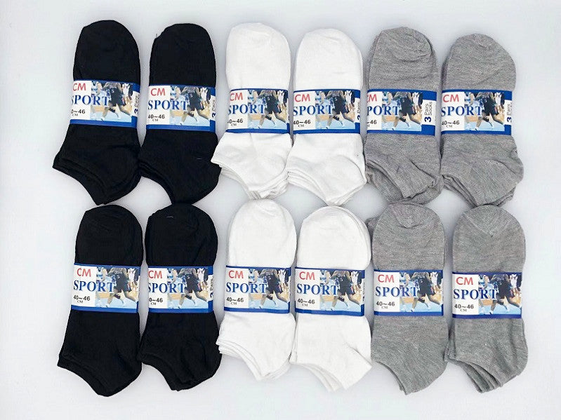 (36 Pairs) MIX colour Thin Ankle Socks  M7-11/ W9-13
