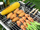 Foldable Stainless Steel BBQ Stove Grill Combo 3