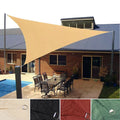 RED 3*3*3m Sand Rectangle Sun Shade Sail UV Block for Outdoor Patio Garden