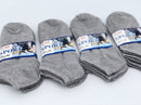 (60 Pairs) Thin Ankle Socks - GREY - M7-11/ W8-12
