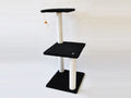 84CM 2 Levels Cat Tree Scratching Post with Mouse Black