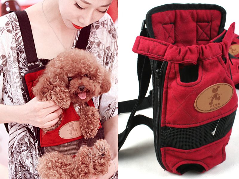 Pet/Puppy Travel Carry Bag, Red, L