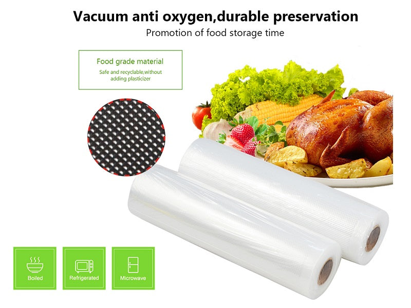 (2 Roll) 20*500cm Vacuum Sealer Bag Roll