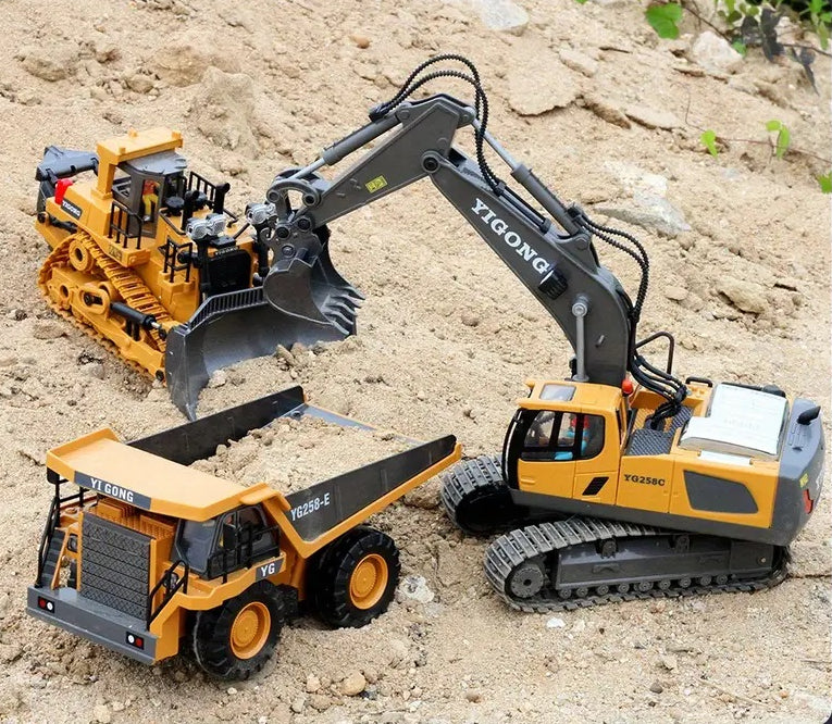 Remote Control Engineering Vehicles Series - Excavator Rump Truck Bulldozer All