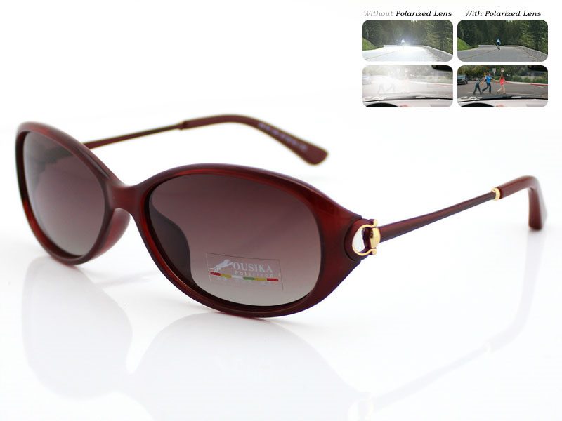 Polarized Gradient Lens Sunglasses 2515C6 RED