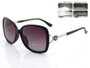 Polarized Lens Flower Deco Sunglasses - PURPLE
