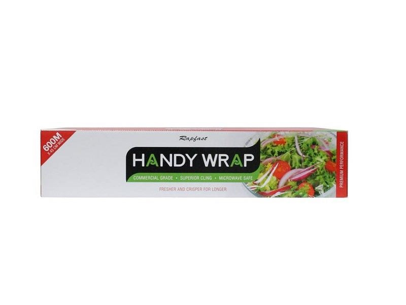600MX45CM Wrapping Film + Box & Slide Cutter Catering Film Cling Wrap Handy Wrap