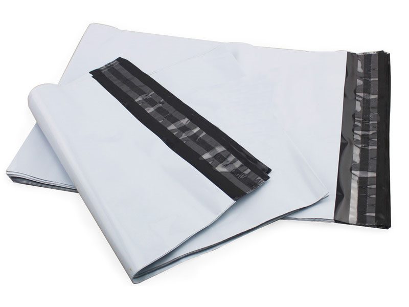 100pack 20x35cm White Poly Mailers Shipping Mailing Envelopes Bags