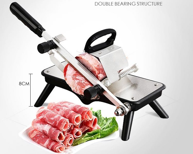 Meat Slicer Cutter Machine Manual Beef Cheese Ham Salami Roll Metal - ST209